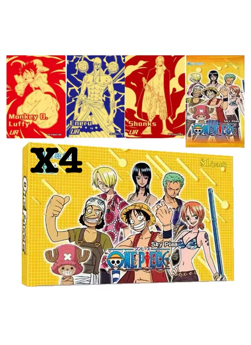 One Piece Anime Cards One Piece - Collectable Playing Cards - 4 Packs - 5 Cards For Each Pack  - Image 3