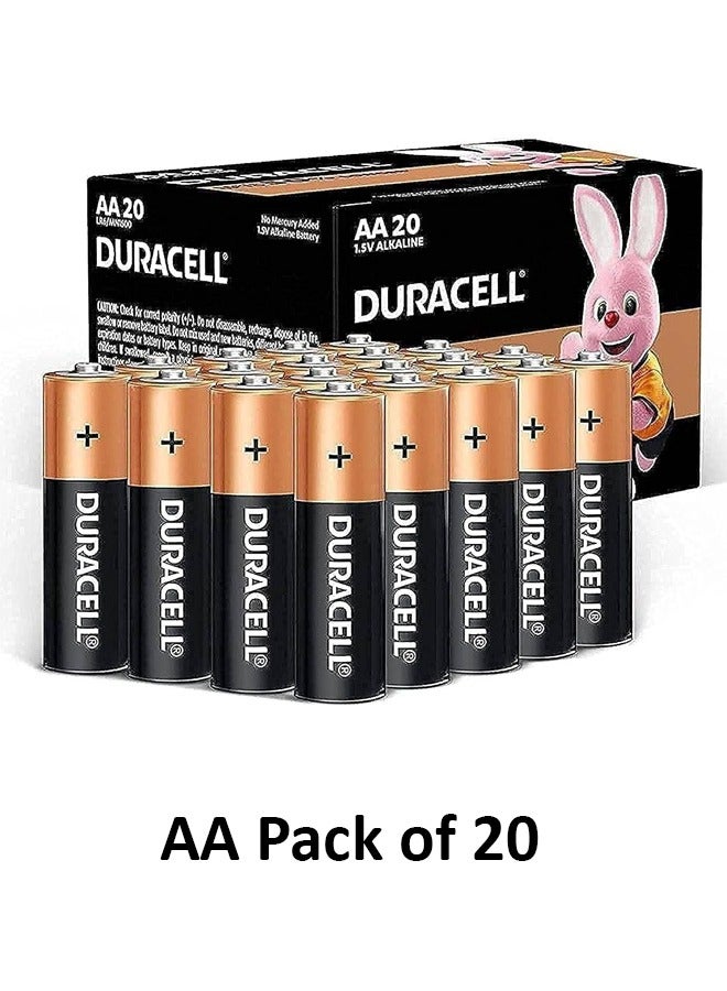 Duracell بطاريات AA 1.5V القلوية LR06 عبوة من 20 - Image 1