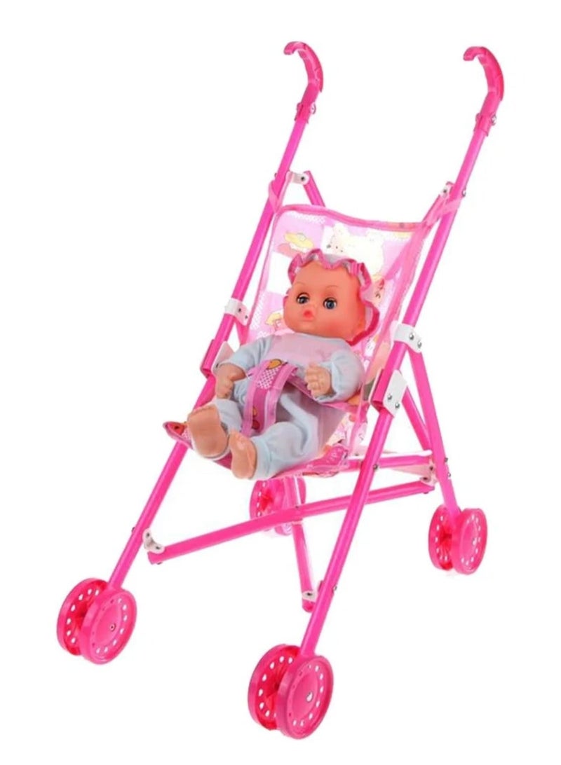 عربة أطفال للعرائس قابلة للطي - Image 1