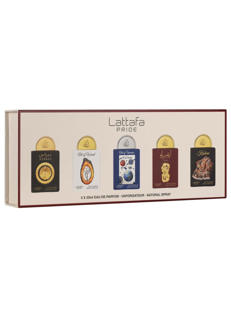 Lattafa PRIDE GIFTSET Collection GS Box - 03 for Unisex | 20ml X 5Pcs - Image 1