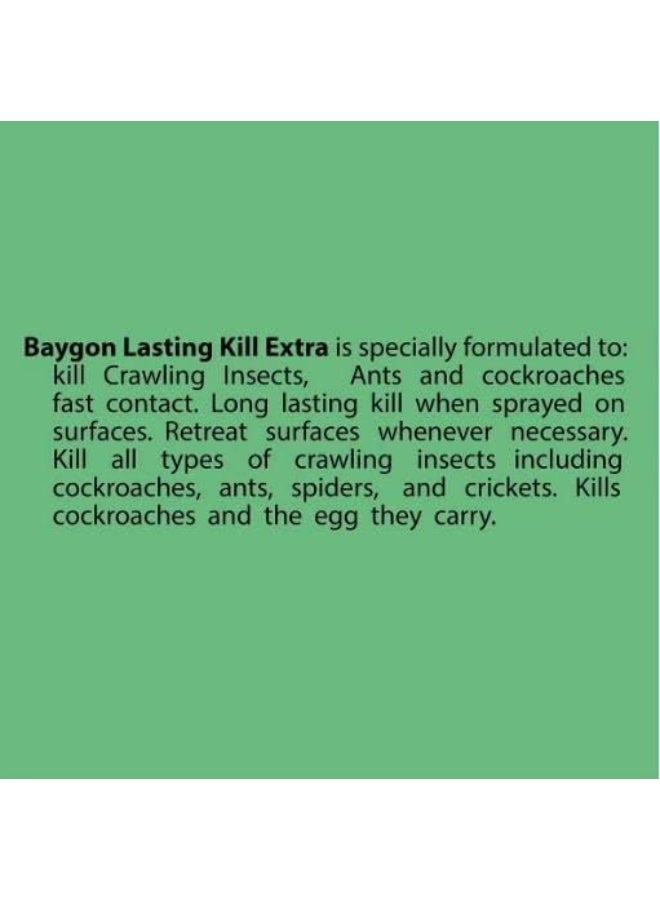 Baygon Lasting Kill Extra Crawling Insect Killer Spray 500 ML - Image 2