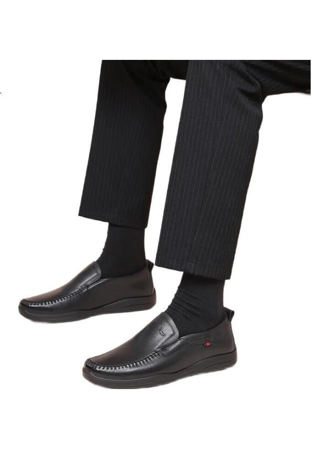 Red Dragonfly Men'S Soft-Soled Business Casual Shoes Men'S Peas Shoes Men'S Leather Shoes Men Wta152281 Black 41 - Image 2