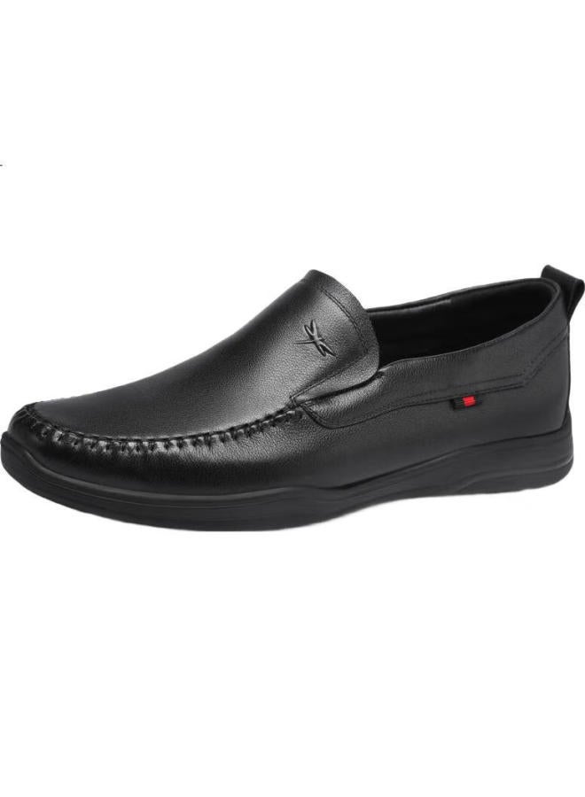 Red Dragonfly Men'S Soft-Soled Business Casual Shoes Men'S Peas Shoes Men'S Leather Shoes Men Wta152281 Black 41 - Image 3