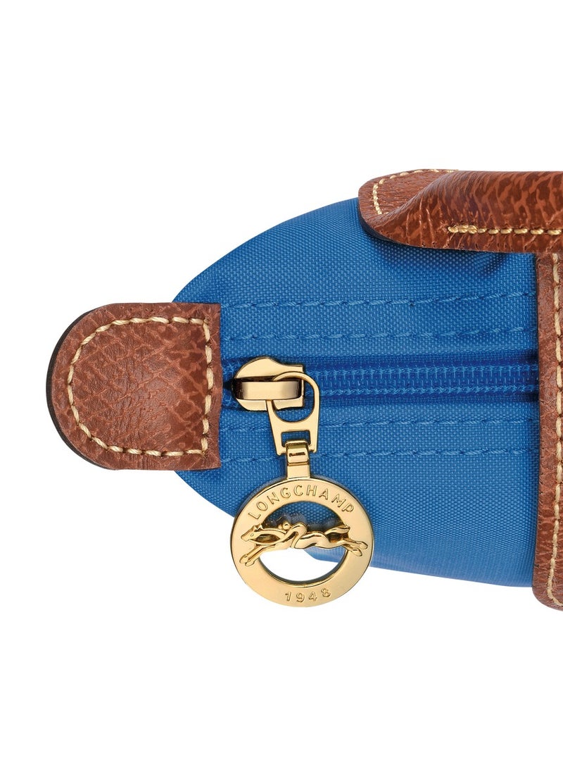 Longchamp - Longchamp Women's Mini Makeup Bag, Handbag, Shoulder Bag Blue Classic - Image 1