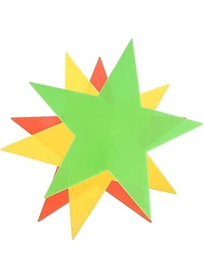 3Pcs Fluorescent Carpet Markers for Gym Training Classroom Sports Activities - Image 1