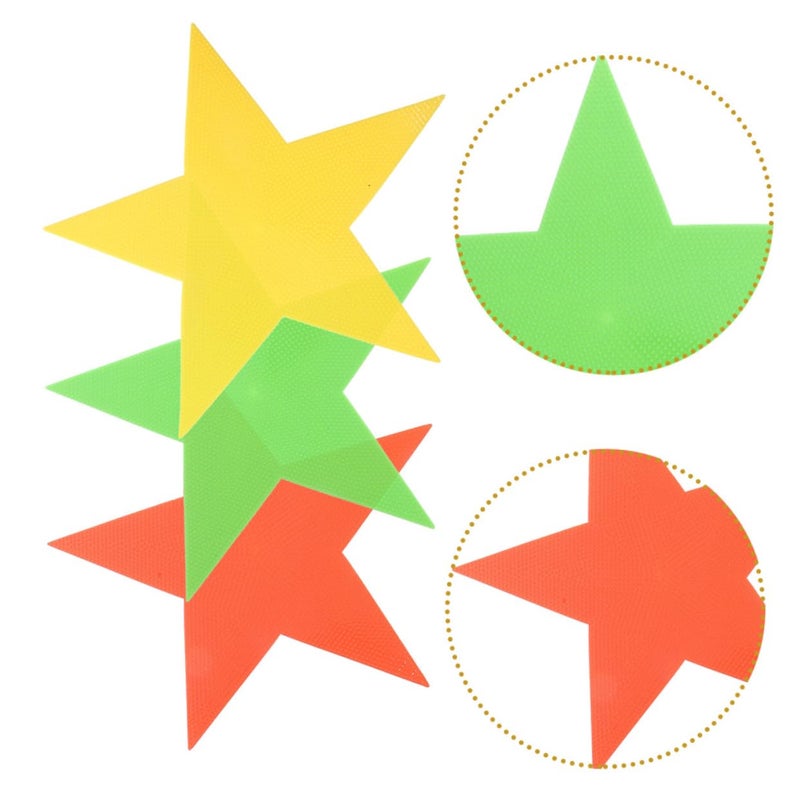 3Pcs Fluorescent Carpet Markers for Gym Training Classroom Sports Activities - Image 4