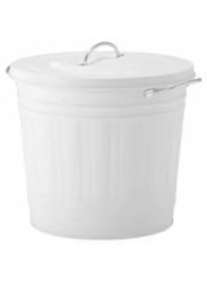 Bin with lid white 16 l - Image 1