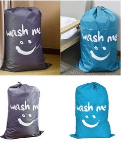 Perfii Extra Large Machine Washable Dirty Clothes Storage Organizer Basket Laundry Bag Drawstring  - Image 4