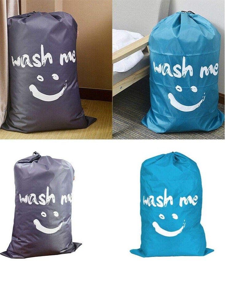Perfii Extra Large Machine Washable Dirty Clothes Storage Organizer Basket Laundry Bag Drawstring  - Image 4