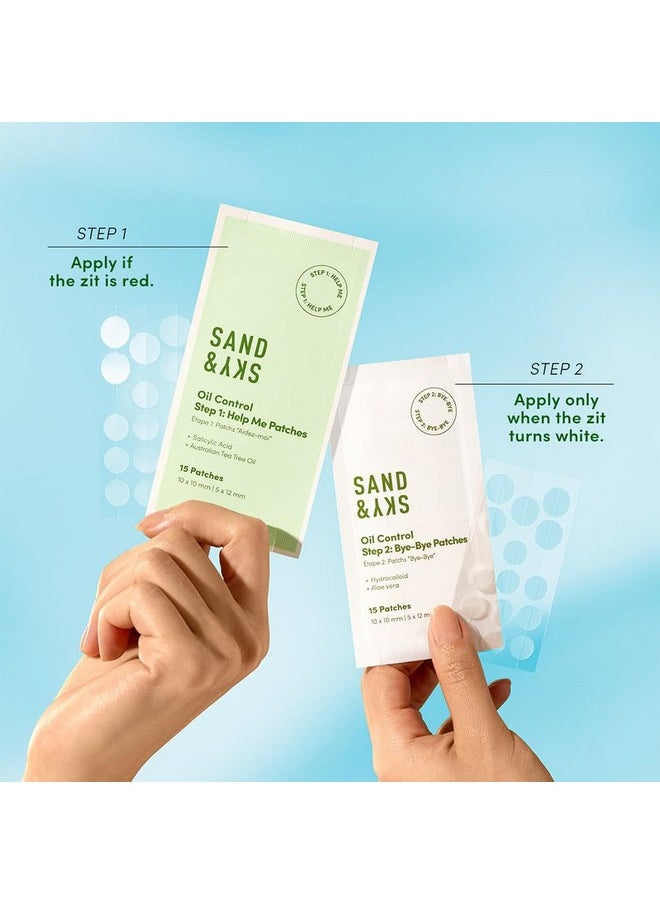 Sand & Sky Dual Action Blemish Patches Hydrocolloid Blemish Patch For Zits. With Salicylic Acid Tea Tree Oil & Hydrocolloid To Reduces Redness Inflammation And Cover Blemishes. (75 Patches)  - Image 4