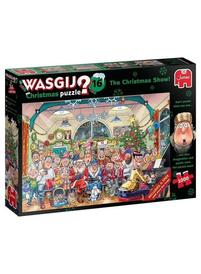 جامبو Wasgij, Retro Original 16 - The Christmas Show، ألغاز تركيب الصور المقطوعة الفريدة من نوعها للكبار، 1000 قطعة - Image 1