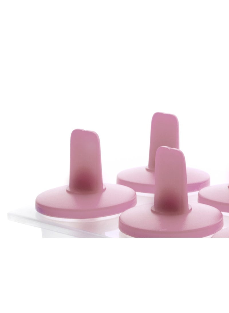 ibili 8 قوالب مثلجات مخروطية، صانع مصاصات قابلة لإعادة الاستخدام، قوالب حلوى مجمدة من السيليكون والبلاستيك آمنة للطعام، سهلة التعبئة والتنظيف، آيس كريم، مصاصات، زبادي، وحلويات مجمدة للأطفال والبالغين - Image 2