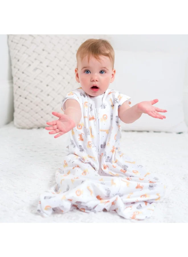 هالو Sleep Sleepsack Sleeping Bag, 0.5 Tog 100% Cotton Sleeping Bag, Newborn Baby Sleeping Bag, Unisex For Boys And Girls, 18 - 36 Months , Jungle