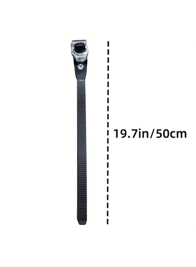 Heavy Duty Adjustable Ratchet Strap 19 7in Durable PVC Grip Lock For Vehicle Repair - Image 1