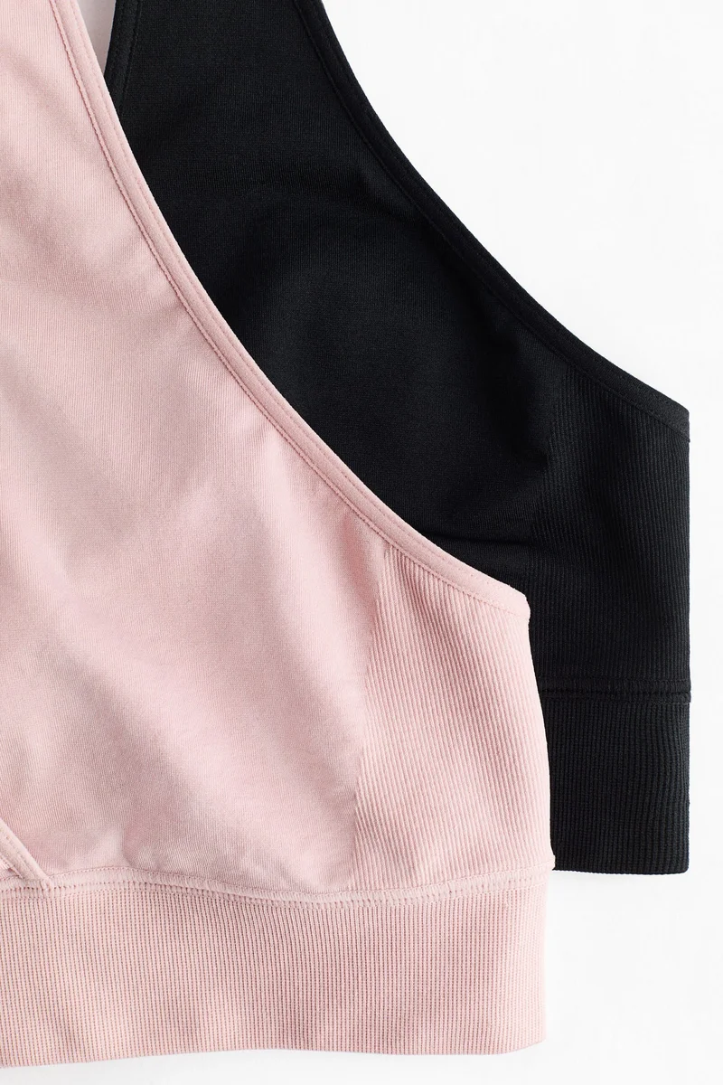H&M MAMA 2-pack seamless nursing bras
