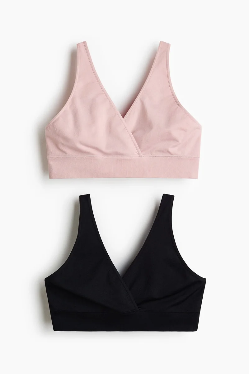H&M MAMA 2-pack seamless nursing bras
