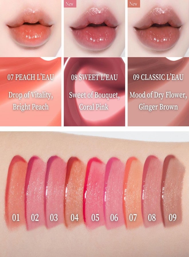 BBI@ BBIA BBIA L’EAU Tint - Glossy & Glow Lip Stain, Watery Lip Tint, Non-Sticky, High Shine Finish, Long-lasting, Moisturizing, Lightweight, Natural, Daily Use, Vegan, Korean Lip Makeup (01 GARDENIA L'EAU) - Image 3