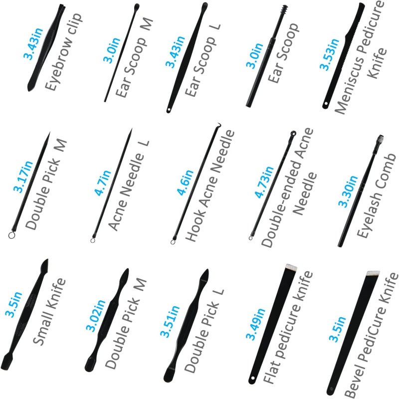 26-Piece stainless steel nail scissors set - Image 5