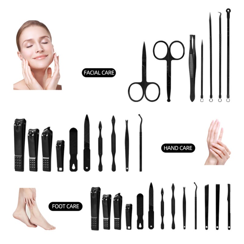 26-Piece stainless steel nail scissors set - Image 4