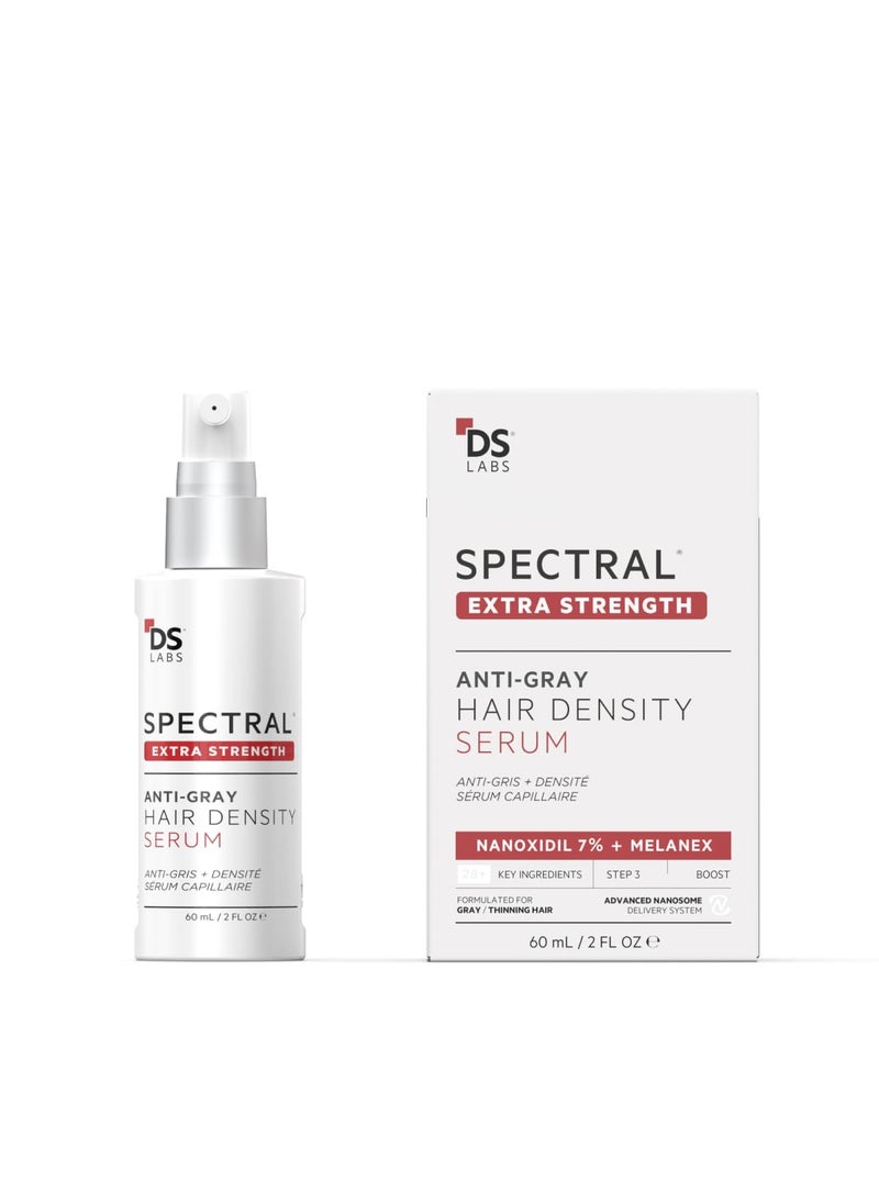 DS LABORATORIES DS Labs Spectral Extra Strength  Formerly SpectralDNCS AntiGray Leave In Serum to Support Hair Growth for Men and Women Color Restorer Thinning Hair Serum 2 Fl Oz 60mL 