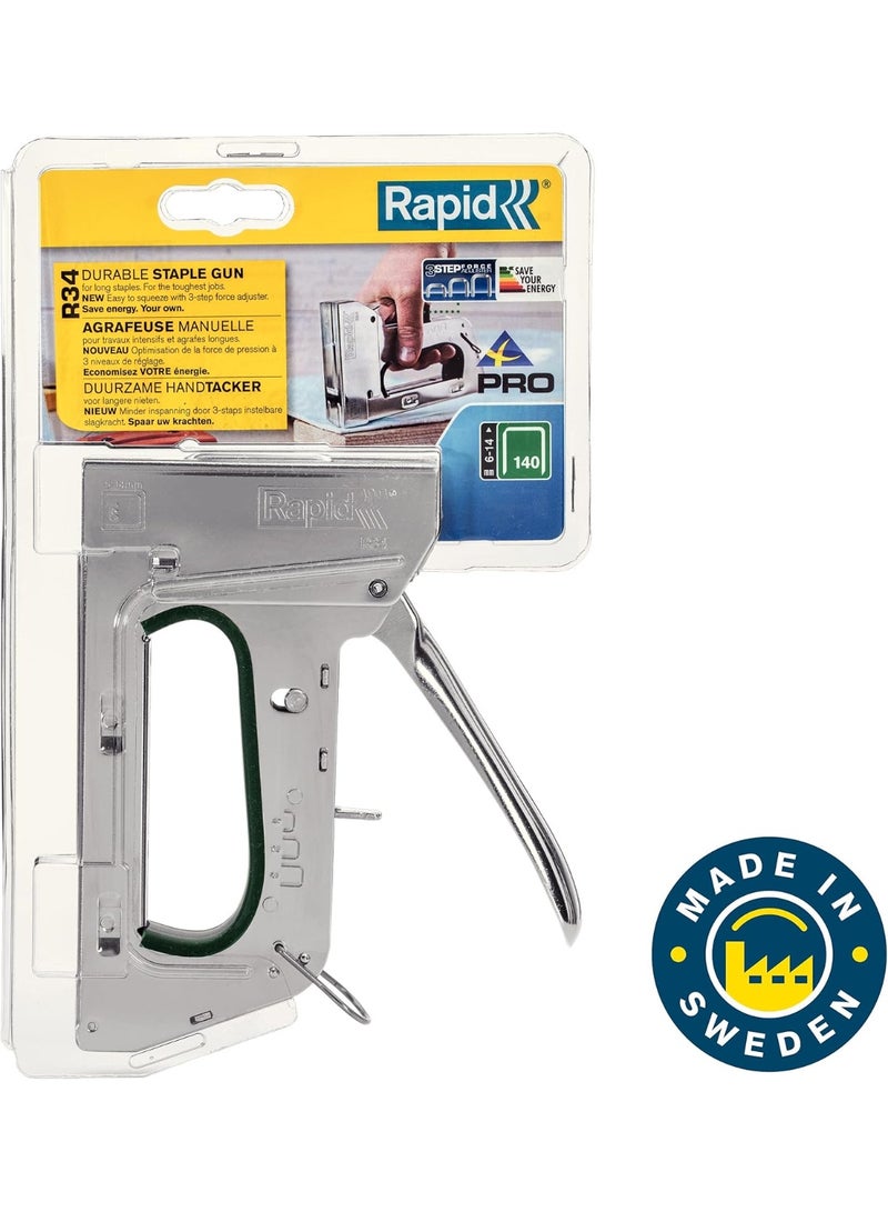 رابيد مسدس تدبيس يدوي رابيد R34 للخدمة الشاقة – قوة قابلة للتعديل – هيكل فولاذي - Image 2