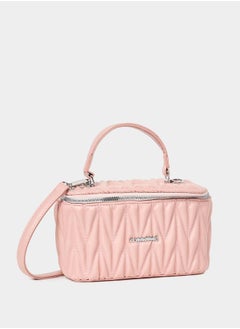 Styli Textured Zip Around Handbag  - Image 1