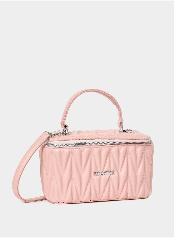 Styli - Textured Zip Around Handbag - Image 1