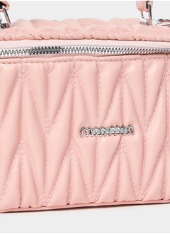 Styli Textured Zip Around Handbag  - Image 5