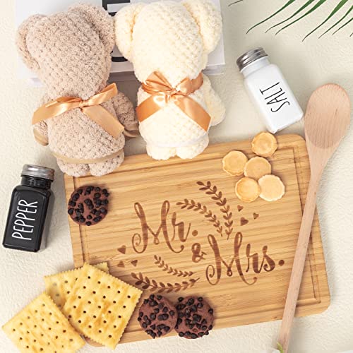 BUBOOM Wedding Gifts for Couple (11 Piece Set), Cool Engagement Baskets for Newlywed, Unique Mr and Mrs Box for Bride and Groom, Bridal Shower Gift for Bride To Be, His and Hers, Just Married - Image 5