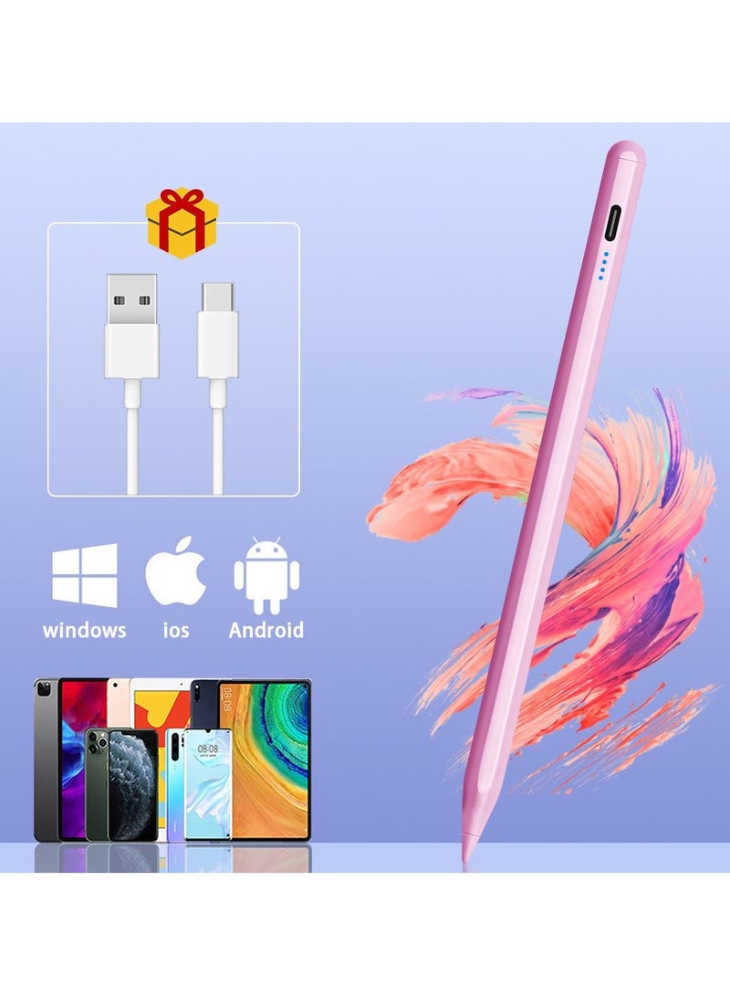 Universal Active Stylus Pen Compatible with Huawei/Honor/Samsung/Lenovo/Xiaomi and Other Android Smartphone and Tablet Devices Tablet Pen, pink - Image 1