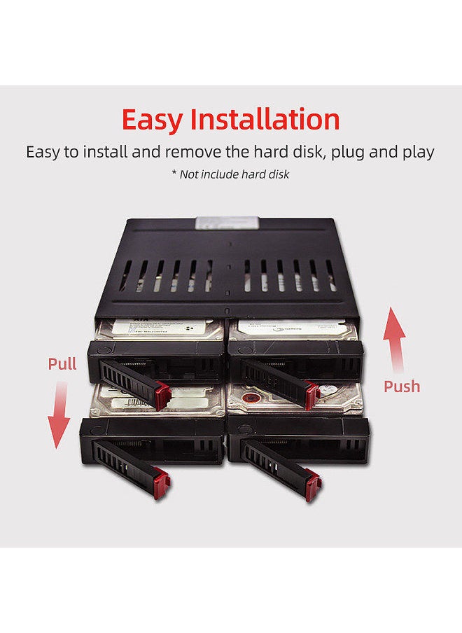 oimaster OImaster HE-2006 4-slot Internal Hard Disk Rack Support Four 2.5 inch SATA HDD/SSD Easy Installation Plug and Play  - Image 2