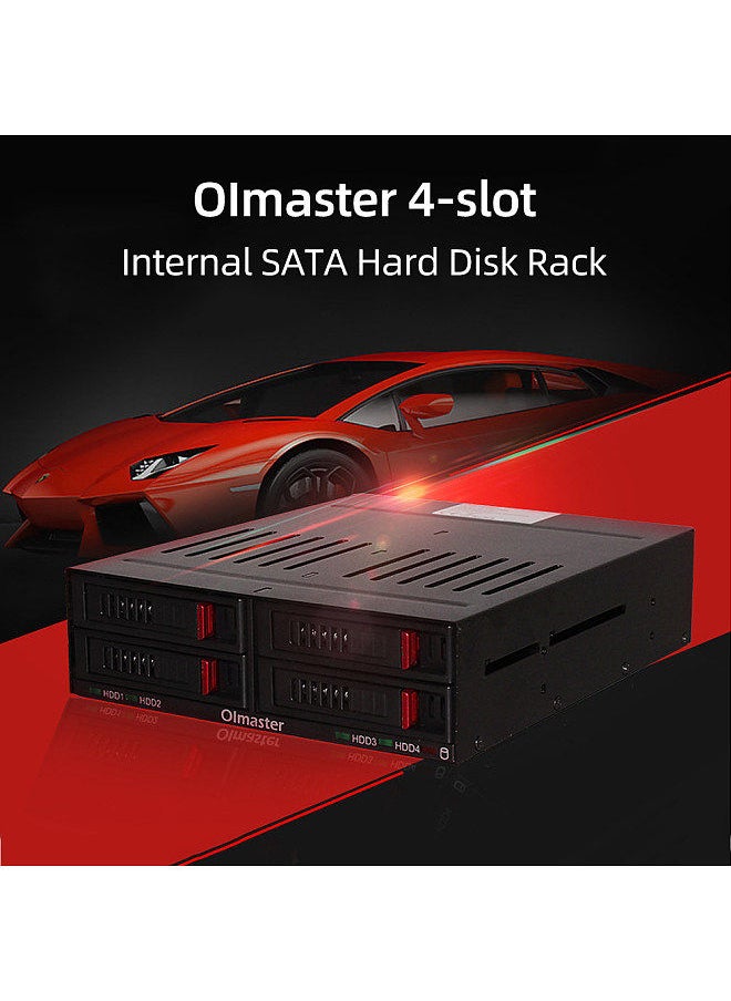 oimaster OImaster HE-2006 4-slot Internal Hard Disk Rack Support Four 2.5 inch SATA HDD/SSD Easy Installation Plug and Play  - Image 5