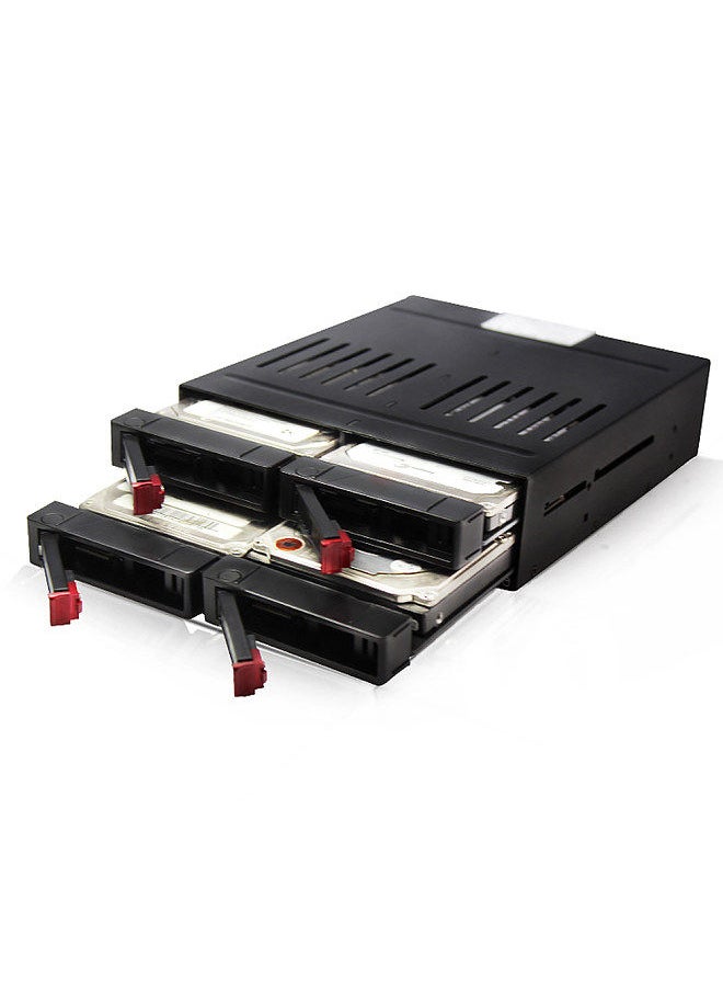 oimaster OImaster HE-2006 4-slot Internal Hard Disk Rack Support Four 2.5 inch SATA HDD/SSD Easy Installation Plug and Play  - Image 1