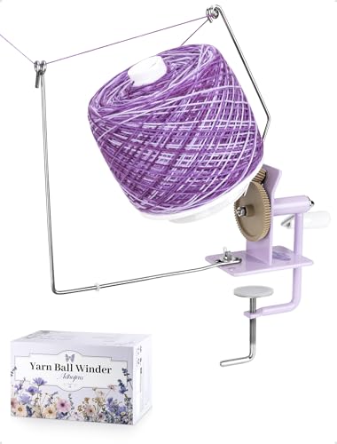 Adhafera Yarn Winder Ball Winder for Crocheting Large Capacity 1016oz Smooth CenterPull Cake Spinner Metal Craft Supplies for Knitting Enthusiast - Image 1
