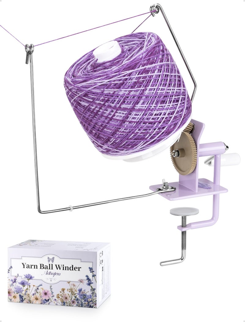 Adhafera Yarn Winder Ball Winder for Crocheting Large Capacity 1016oz Smooth CenterPull Cake Spinner Metal Craft Supplies for Knitting Enthusiast - Image 2