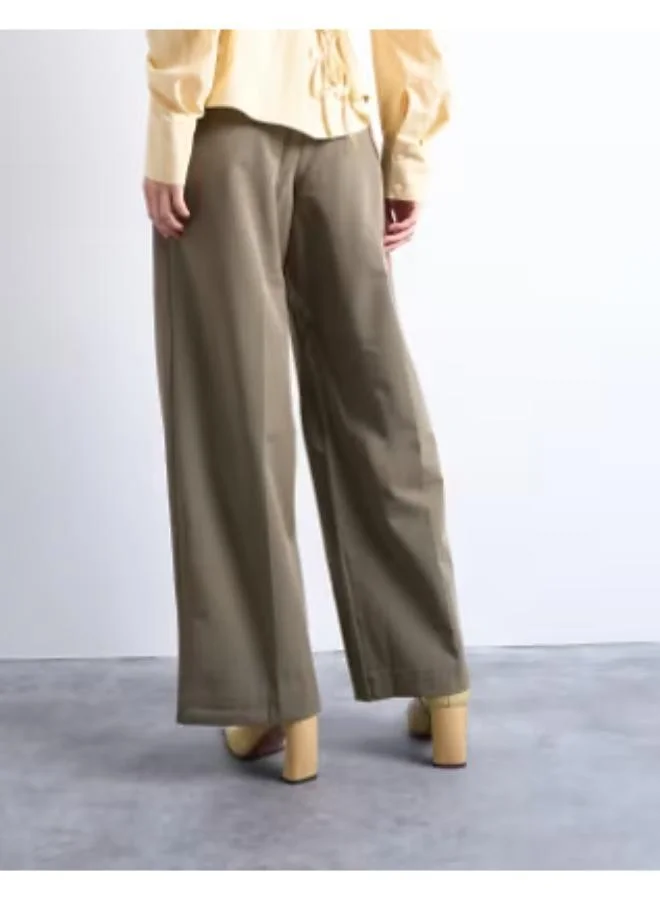 TOPSHOP Double Pleat Straight Pants