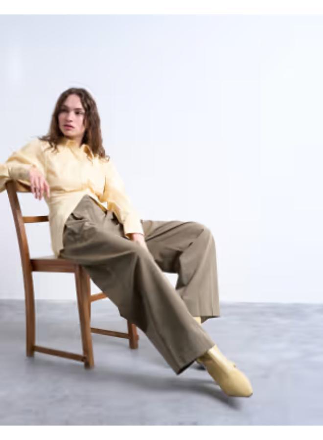 TOPSHOP Double Pleat Straight Pants - Image 5