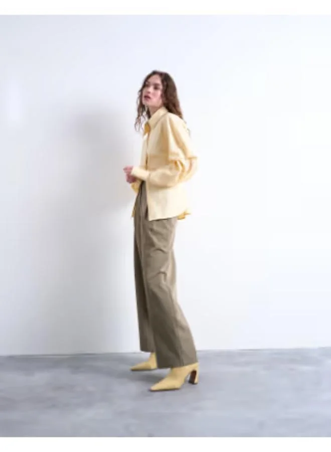 توب شوب Double Pleat Straight Pants