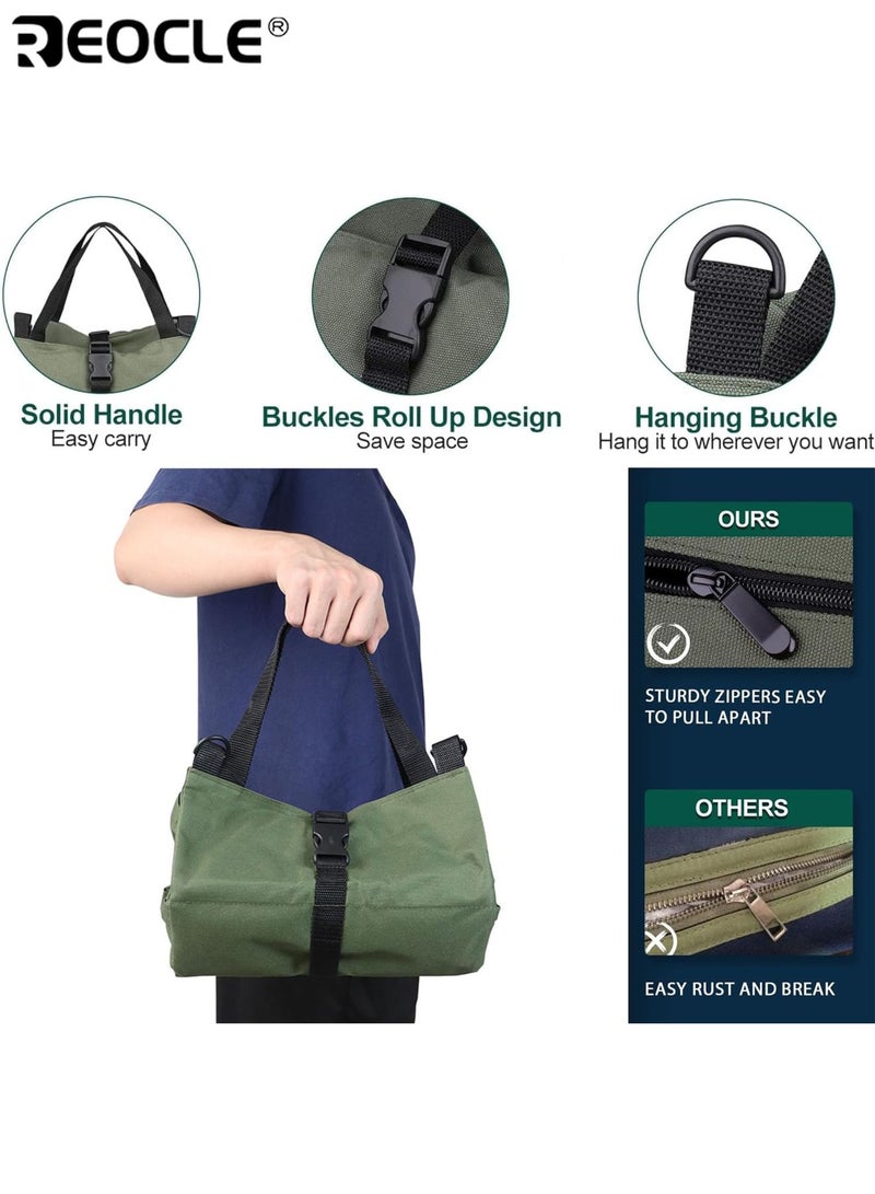 REOCLE Professional Rolling Tool Bag Durable Polyester Multi-Compartment Organizer with Mesh Pockets for Mechanics Electricians & Automotive Professionals - Image 5
