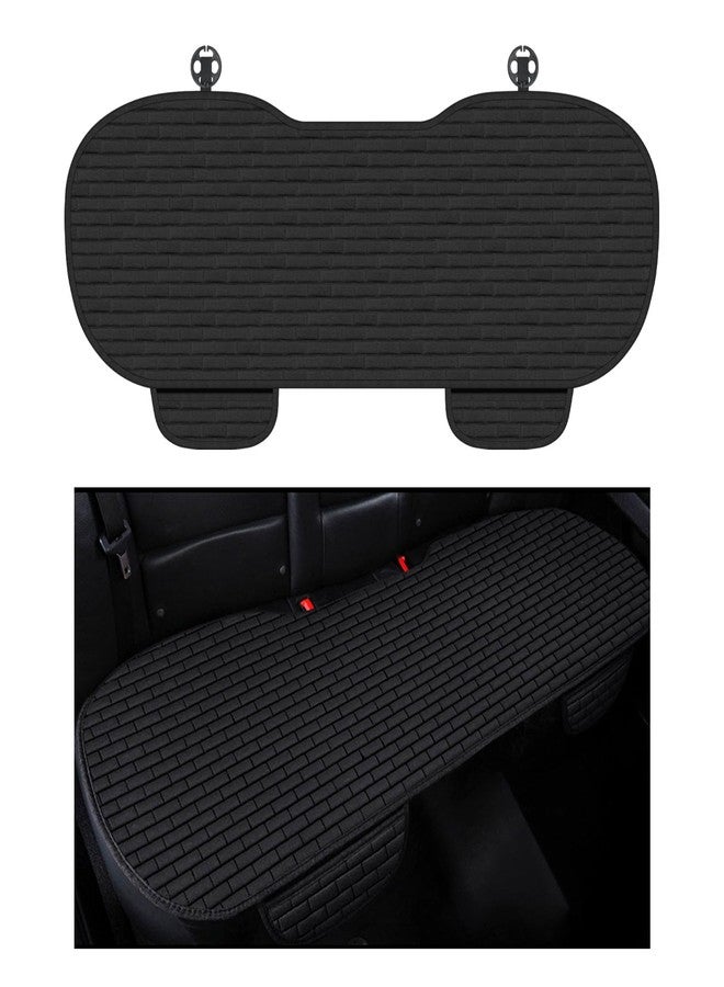 YGDMD Car Back Seat Cover,Non-Slip & Breathable Bench Seat Cover with Side Pockets for Car Storage & Protecting Interiors,Universal All-Season Seats Back Protector for Most Cars,SUVs - Image 1