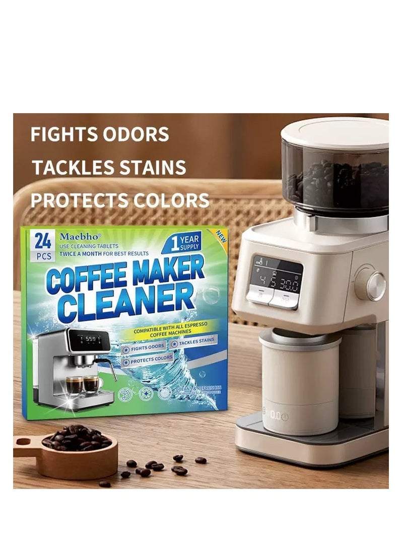 Maebho Machine Cleaning Tablet 24 Count Professional Espresso Machine Cleaner Descaling Tablets for Coffee Machines, Steam Ovens, Ovens, Ranges  - Image 4