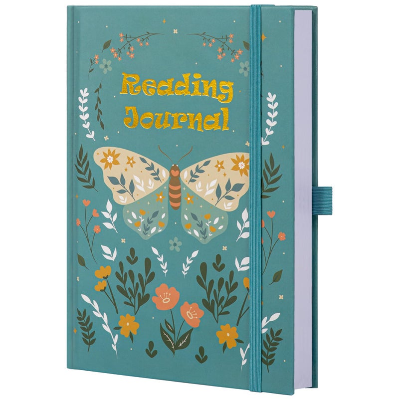 TIEFOSSI Reading Journal for Book Lovers Track Your Reading Progress 85 Book Reviews Stage Reading Record Hardcover A5 Journal Reading Planner Gifts for Readers - Image 2