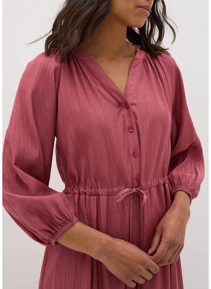 Matalan Pink Raglan Shirt Midi Dress