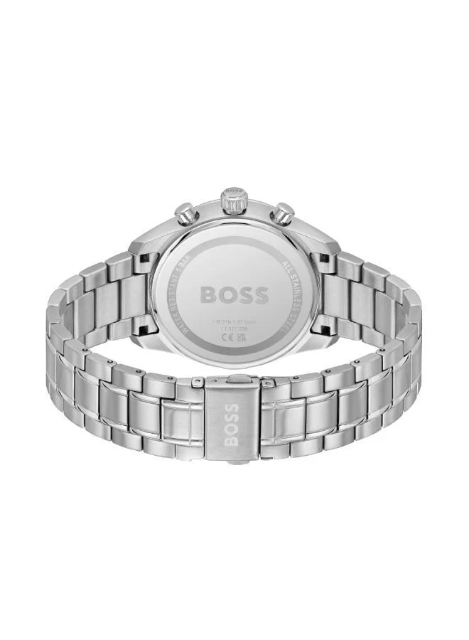 بوس ساعة كوارتز بسوار من الفولاذ المقاوم للصدأ