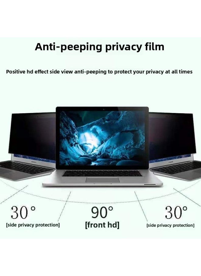 Generic - Computer Anti-peeping Film Monitor Anti-peeping Screen Protector Anti-monitoring Protection Privacy Film 27inch Snap Type-Color:Anti-peeping And Anti-monitoring Frosted Anti-reflective Around 180 Degrees - Snap-on Model Without Stickers-Size:12.5inch 【16:9】277*156 - Image 1
