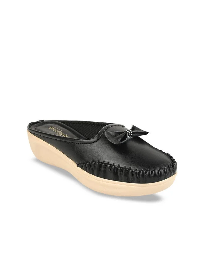 شوتوبيا Shoetopia Upper Bow Detailed  Slip-On Loafers for Women & Girls