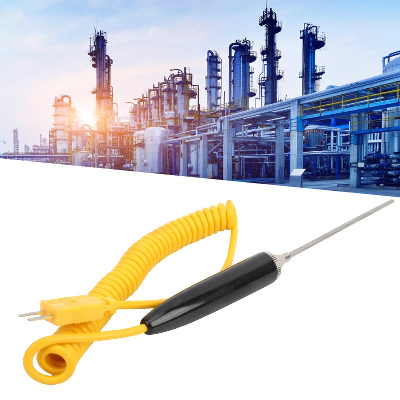 3x100mm K Type Thermocouple Probe Handheld Temperature Sensor for High Temperature Furnace - Image 4