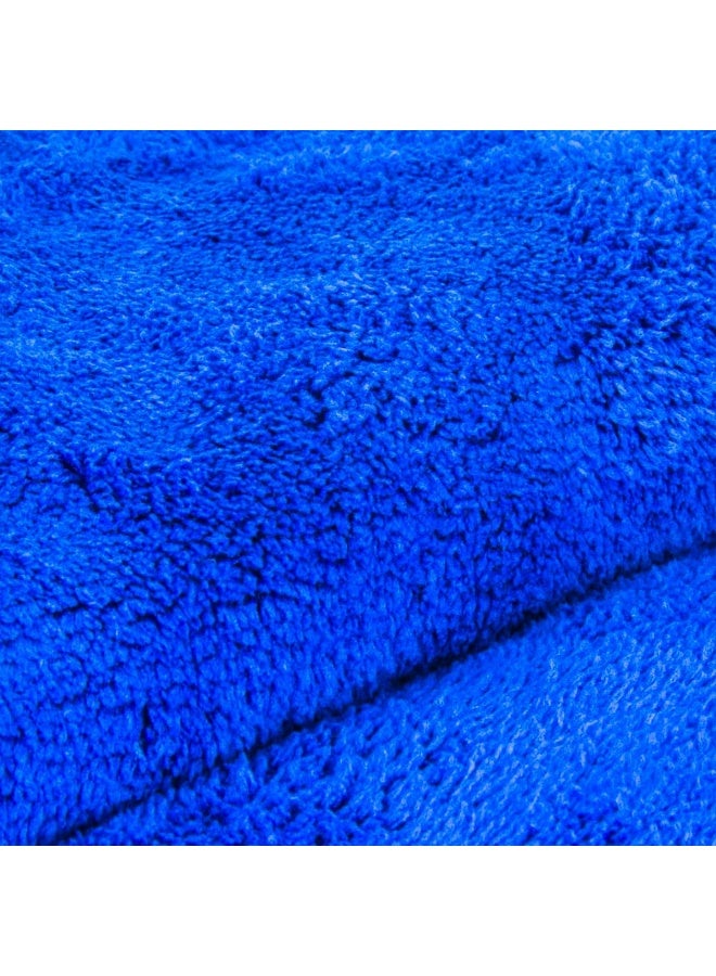 3 اكس ار منشفة تنظيف من الألياف الدقيقة 3XR مقاس 40×60 سم، زرقاء، 550 جرامًا للمتر المربع، ناعمة للغاية وعالية الامتصاص لتنظيف السيارات والدراجات والمنزل، خالية من الوبر والخدوش، مصنوعة من الألياف الناعمة للتلميع والغسيل وإزالة الغبار، متينة وقابلة للغسل في الغسالة ومتعددة الأغراض - Image 4