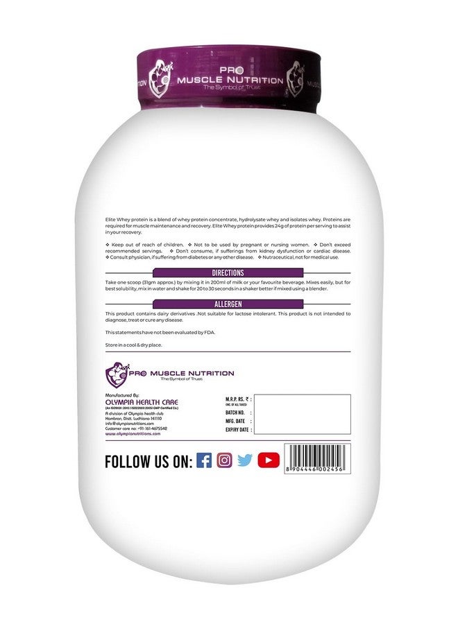 Olympia Elite Whey 2Kg White Chocolate Berries - Image 2