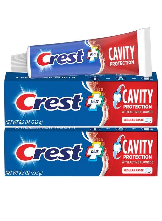 Crest Toothpaste 8.2 Ounce Cavity Protection Regular (Pack of 2 - Image 1